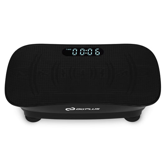 Vibration Plate Exercise Machine for Lymphatic Drainage and Weight Loss with 10 Speed Intensities, Black