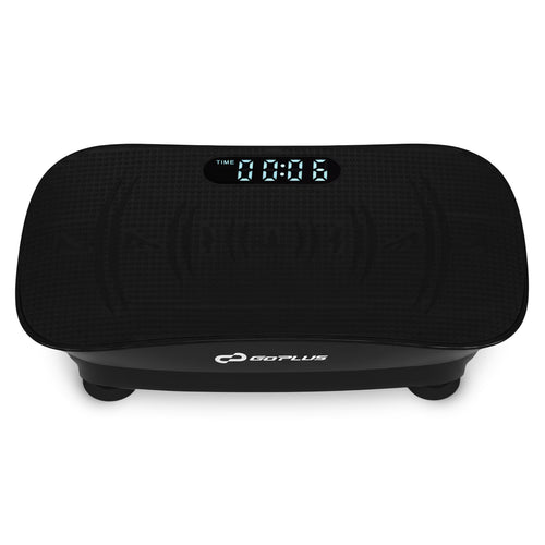 Vibration Plate Exercise Machine for Lymphatic Drainage and Weight Loss with 10 Speed Intensities, Black