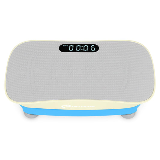 Vibration Plate Exercise Machine for Lymphatic Drainage and Weight Loss with 10 Speed Intensities, Blue & Green