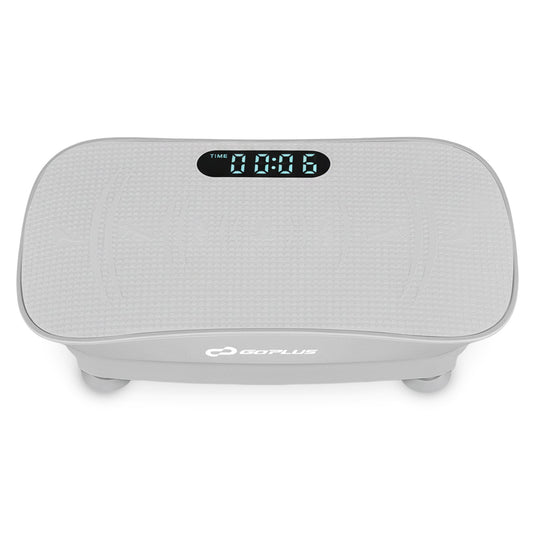 Vibration Plate Exercise Machine for Lymphatic Drainage and Weight Loss with 10 Speed Intensities, Gray