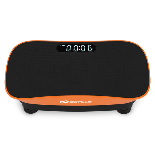 Vibration Plate Exercise Machine for Lymphatic Drainage and Weight Loss with 10 Speed Intensities, Orange