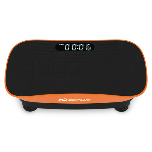 Vibration Plate Exercise Machine for Lymphatic Drainage and Weight Loss with 10 Speed Intensities, Orange