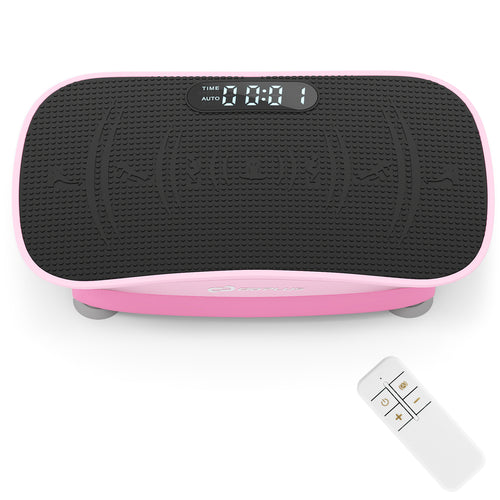 Vibration Plate Exercise Machine, 10 Speed Intensities, Pink