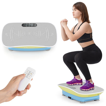 Vibration Plate Exercise Machine, 10 Speed Intensities, Blue & Green Vibration Exercise Machines at Gallery Canada