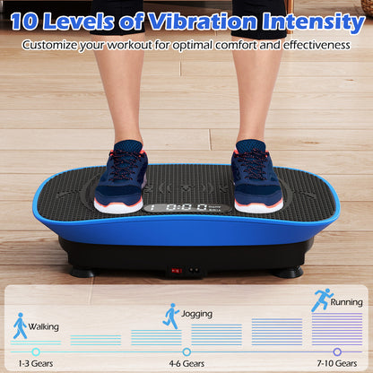 Vibration Plate Exercise Machine, 10 Speed Intensities, Navy Vibration Exercise Machines at Gallery Canada