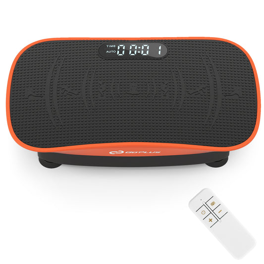 Vibration Plate Exercise Machine, 10 Speed Intensities, Orange Vibration Exercise Machines Orange at Gallery Canada