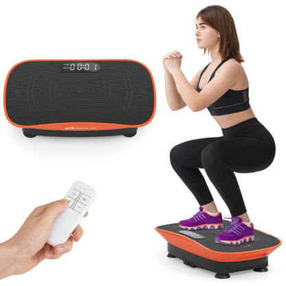 Vibration Plate Exercise Machine, 10 Speed Intensities, Orange Vibration Exercise Machines at Gallery Canada