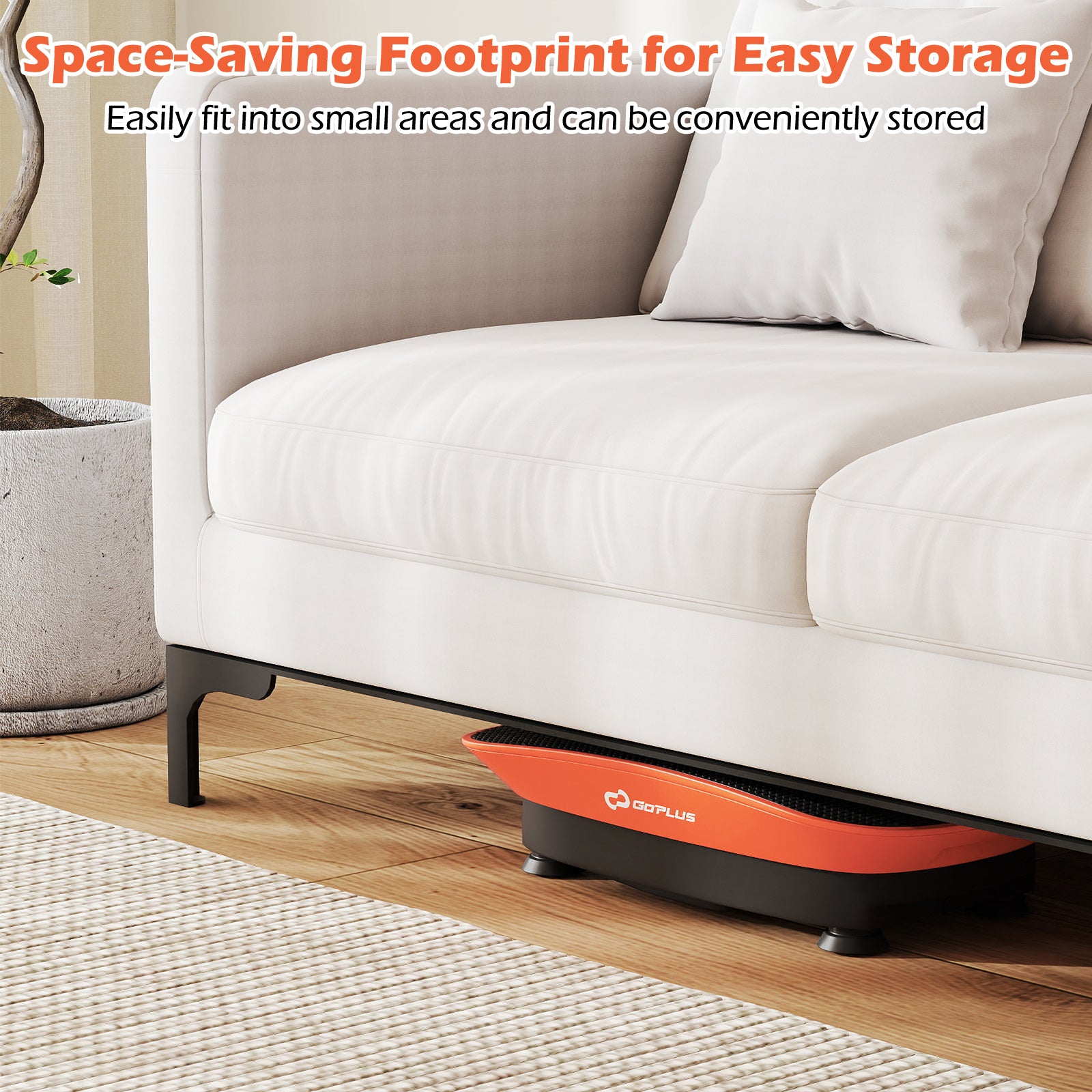 Vibration Plate Exercise Machine, 10 Speed Intensities, Orange Vibration Exercise Machines at Gallery Canada