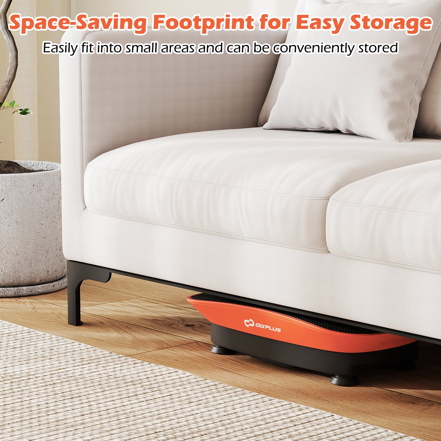 Vibration Plate Exercise Machine, 10 Speed Intensities, Orange Vibration Exercise Machines at Gallery Canada