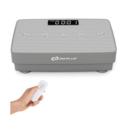 Vibration Plate Exercise Machine with Gravity Sensor and Remote Control for Home Gym, Gray