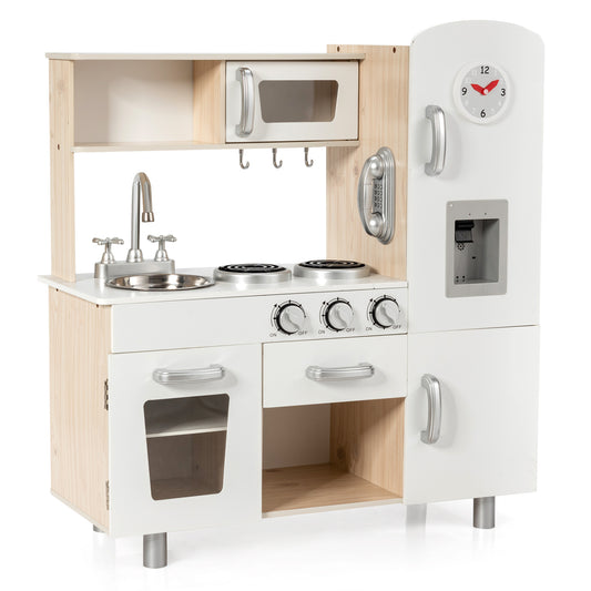 Vintage Play Kitchen Pretend Cooking Playset, White Play Kitchen Sets White at Gallery Canada