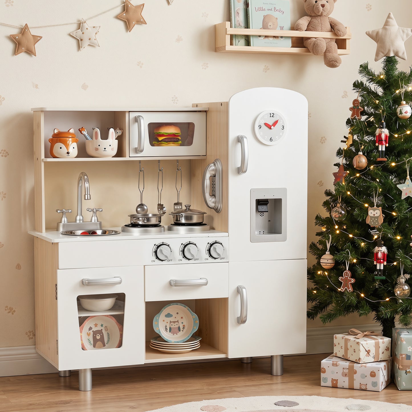 Vintage Play Kitchen Pretend Cooking Playset, White Play Kitchen Sets at Gallery Canada