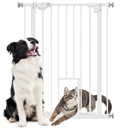 36" Indoor Dog Gate for Doorways, House, Stairs, White Houses, Kennels & Pens at Gallery Canada