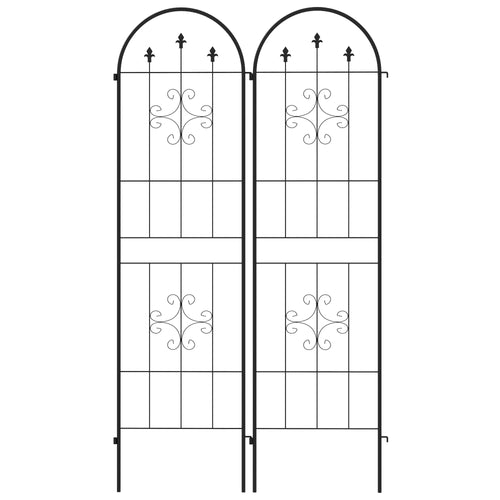 Metal Trellis Set of 2, Garden Support Frames, Arrow Design
