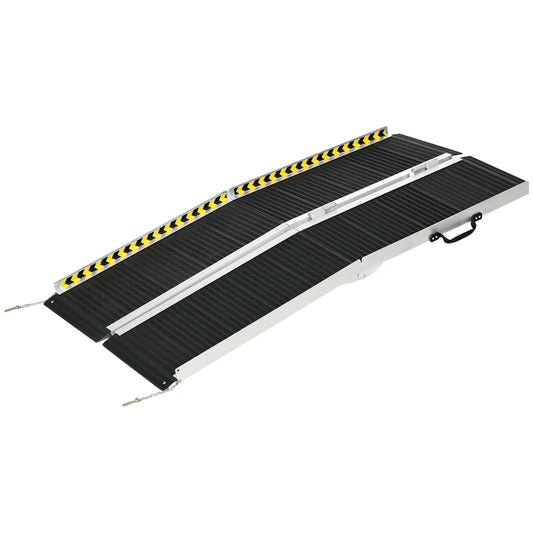 5ft Wheelchair Ramp, Non-Skid PVC, Foldable Aluminium Knee Walker & Wheelchair Ramps Black at Gallery Canada