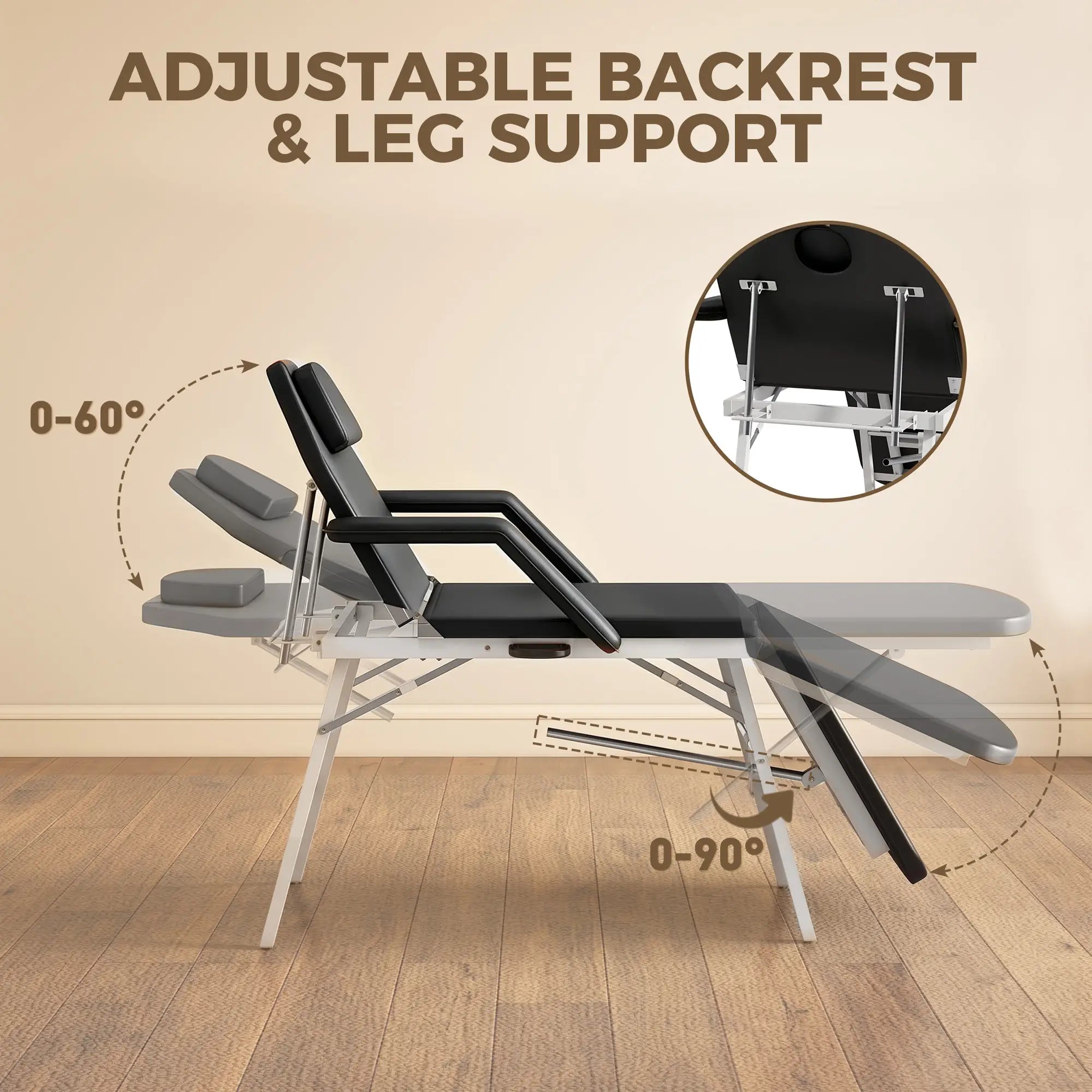Portable Folding Massage Table, Black Portable Massage Tables at Gallery Canada
