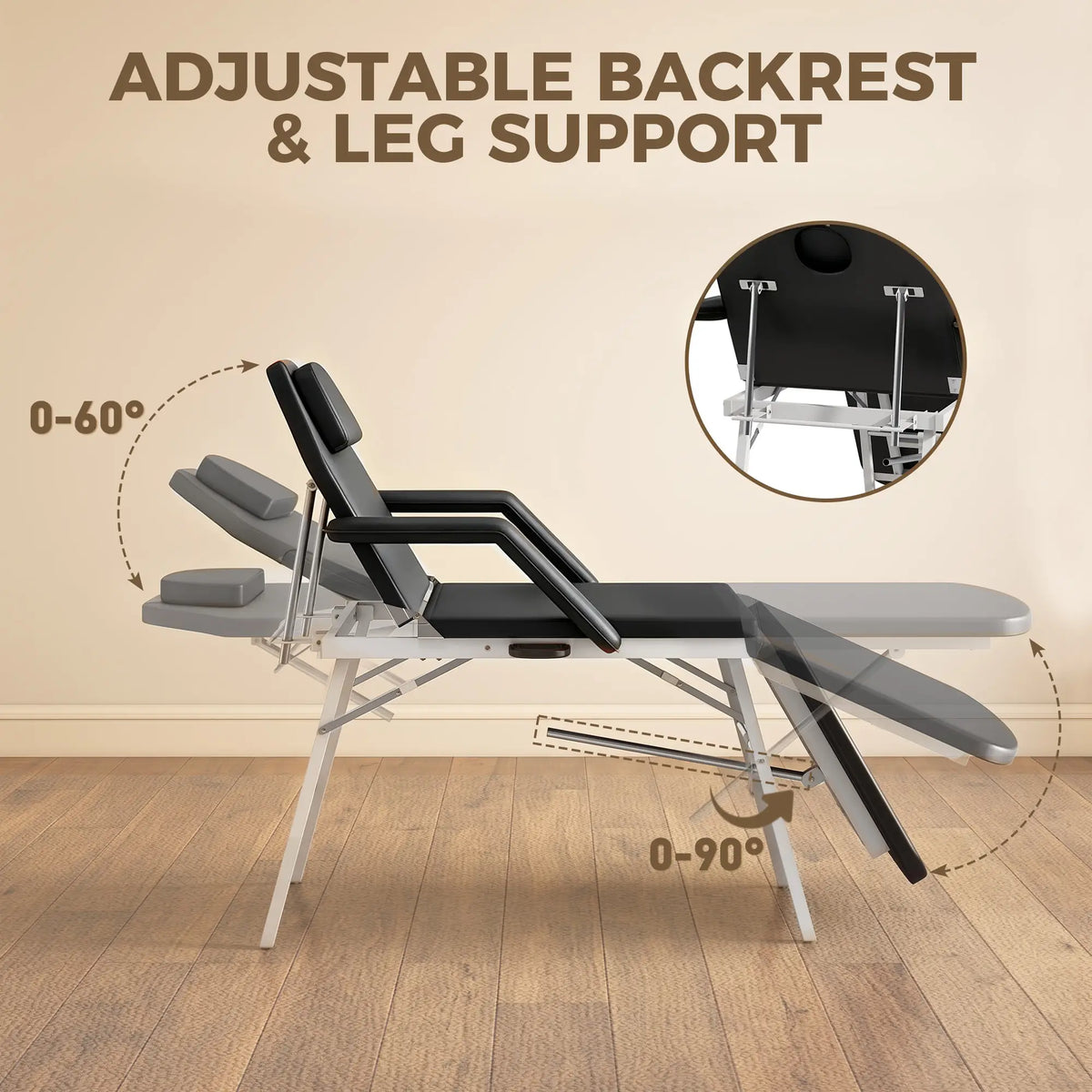 Portable Folding Massage Table, Black Portable Massage Tables at Gallery Canada