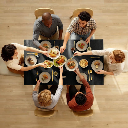 55" Extendable Dining Table, Kitchen Table For 4-6 Person, Black Dining Tables at Gallery Canada