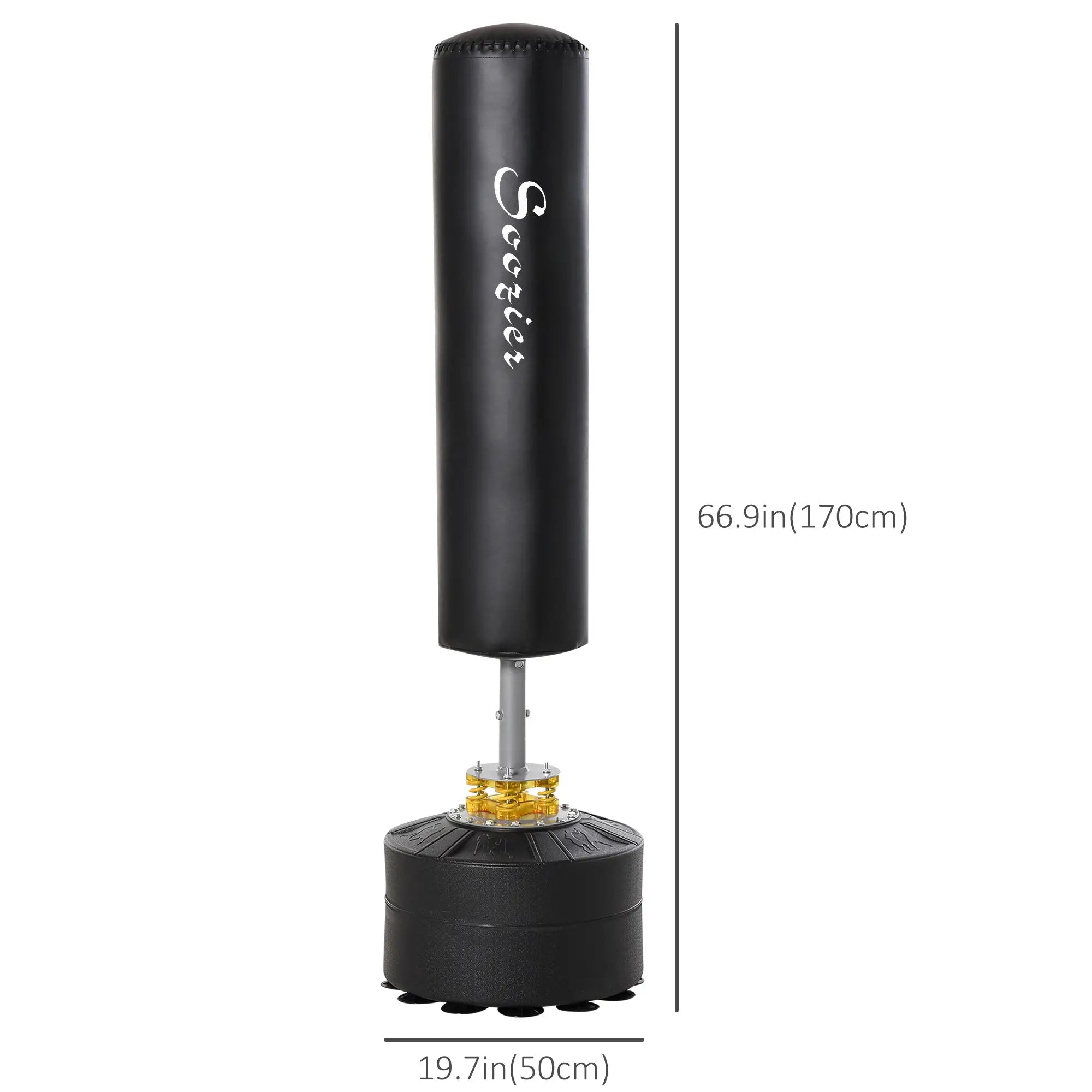 Freestanding Boxing Punch Bag Stand, Adjustable Height, Fillable Base Punching Bag Hangers at Gallery Canada