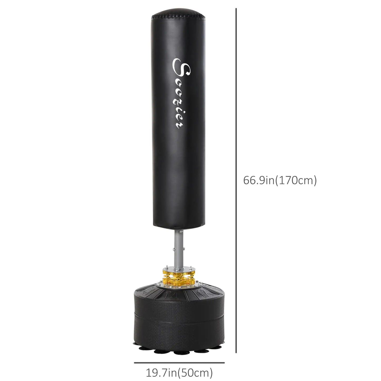 Freestanding Boxing Punch Bag Stand, Adjustable Height, Fillable Base Punching Bag Hangers at Gallery Canada