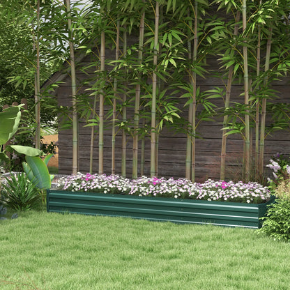 8'x2'x1' Galvanized Raised Bed, Elevated Planter Box, Green Raised Garden Beds at Gallery Canada