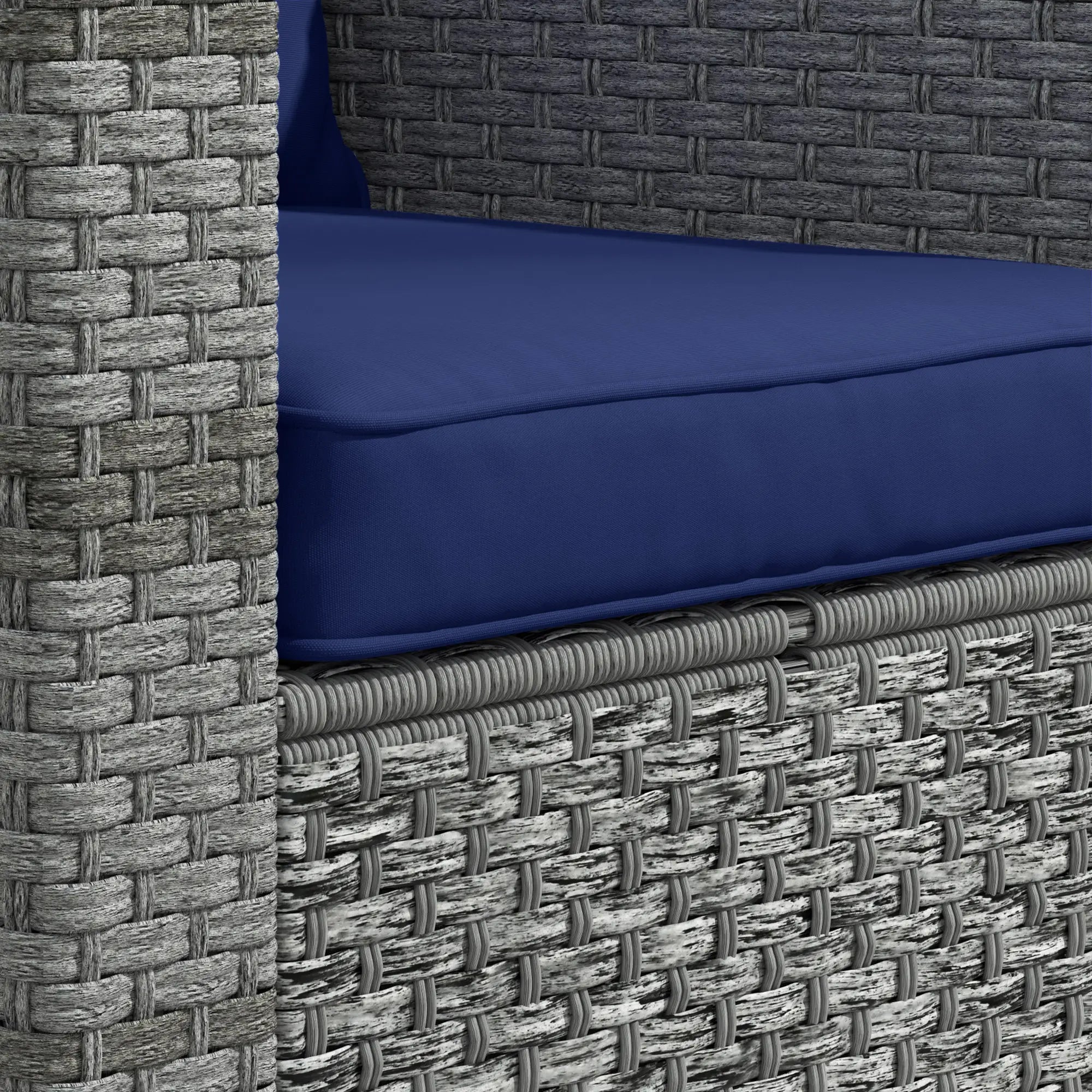 Seat Cushion Back Pillows Set of 2, Patio Chair Cushions, Dark Blue Patio Chair Cushions at Gallery Canada