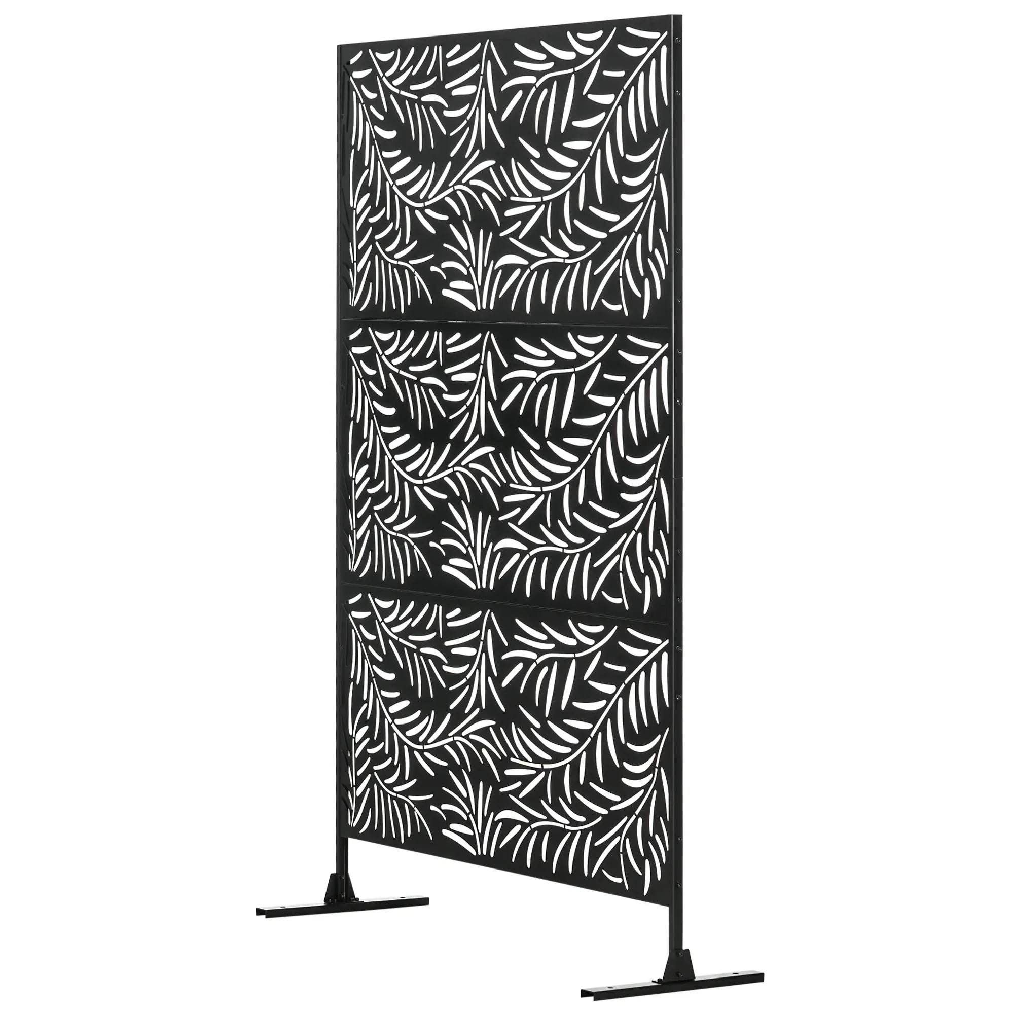 Metal Outdoor Privacy Screen, Willow Branch Style, Freestanding Panel for Garden Deck Pool Side Awnings at Gallery Canada