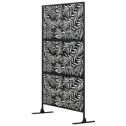 Metal Outdoor Privacy Screen, Willow Branch Style, Freestanding Panel for Garden Deck Pool Side Awnings at Gallery Canada