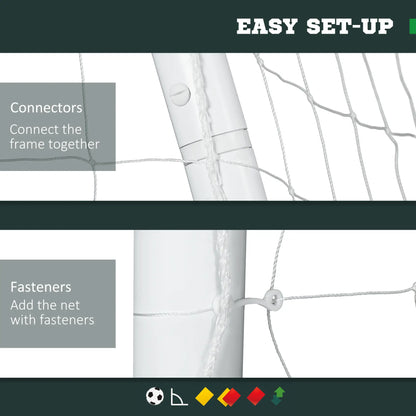 9.8 x 6.6ft Soccer Goal, Portable Practice Net with PE Net Football at Gallery Canada