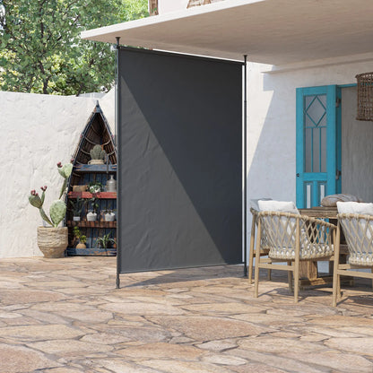 7' x 10' Retractable Patio Awning, Manual Outdoor Privacy Screen, UPF40+ Water-Resistant, Grey Retractable Side Awning at Gallery Canada