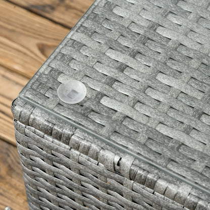 3pc Rattan Wicker Outdoor Furniture Set, Loveseats, Coffee Table, Grey Patio Furniture Sets at Gallery Canada