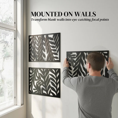Metal Outdoor Privacy Screen, 72" x 38", Black Side Awnings at Gallery Canada
