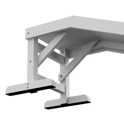 Pet Ramp, Dog Cat Bed Steps, Non-Slip Carpet, 49"L x 16"W x 14"H, White Grey Dog Stairs at Gallery Canada