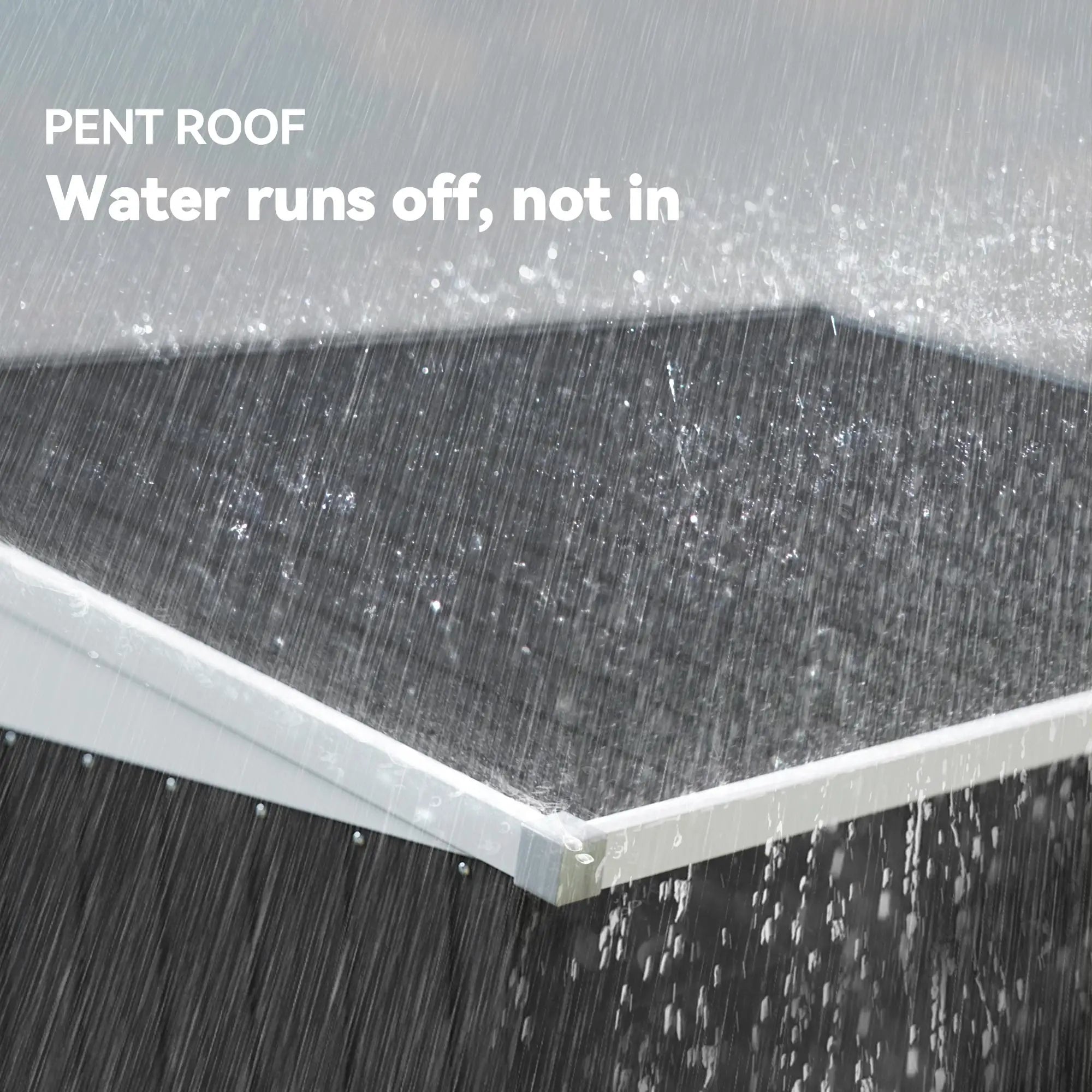 4' x 6' Outdoor Metal Storage Shed, Lockable Door, Dark Grey Sheds at Gallery Canada