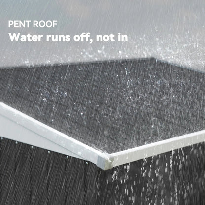 4' x 6' Outdoor Metal Storage Shed, Lockable Door, Dark Grey Sheds at Gallery Canada