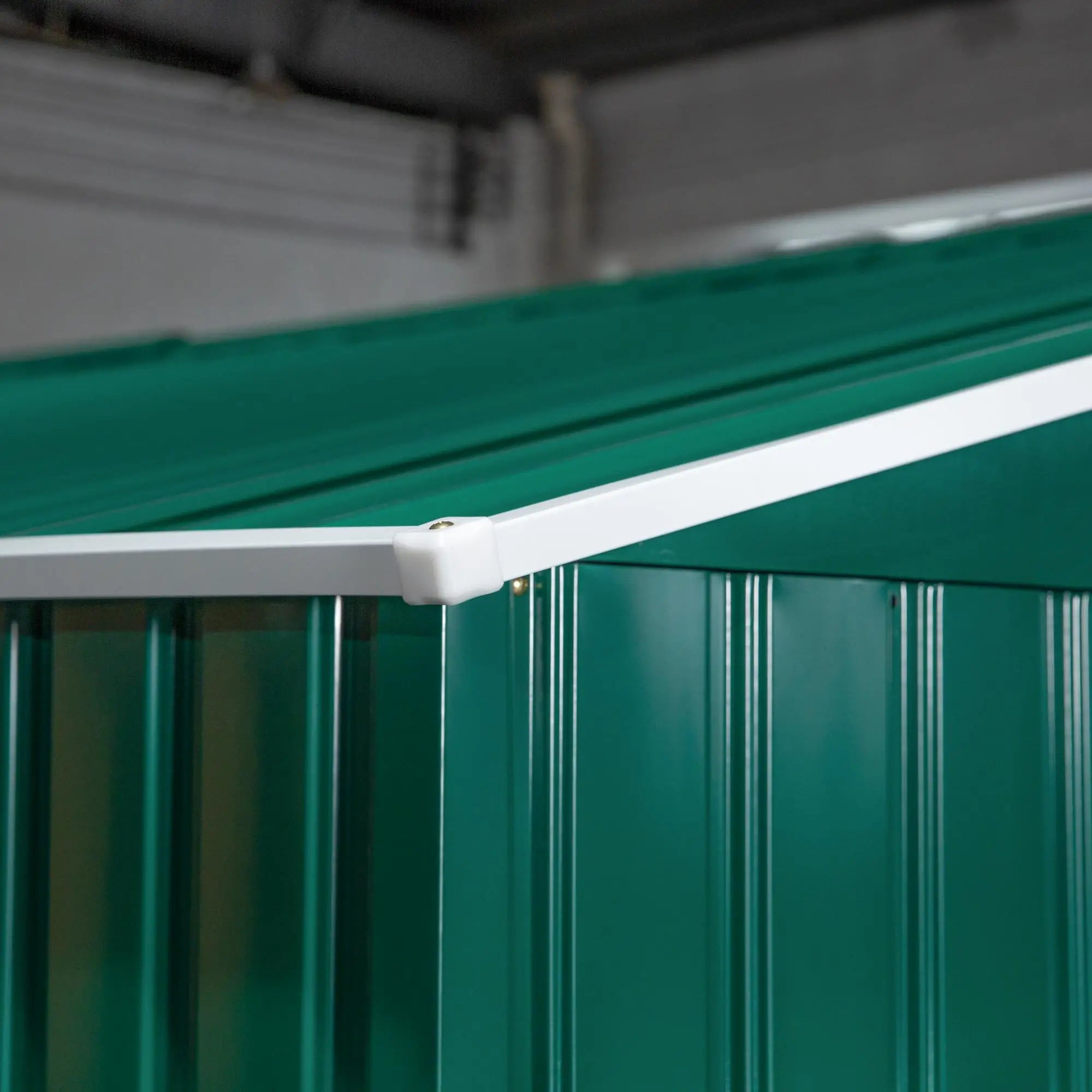 11' x 13' Garden Storage Shed, Double Sliding Door, 4 Ventilation Slots, Green Sheds at Gallery Canada