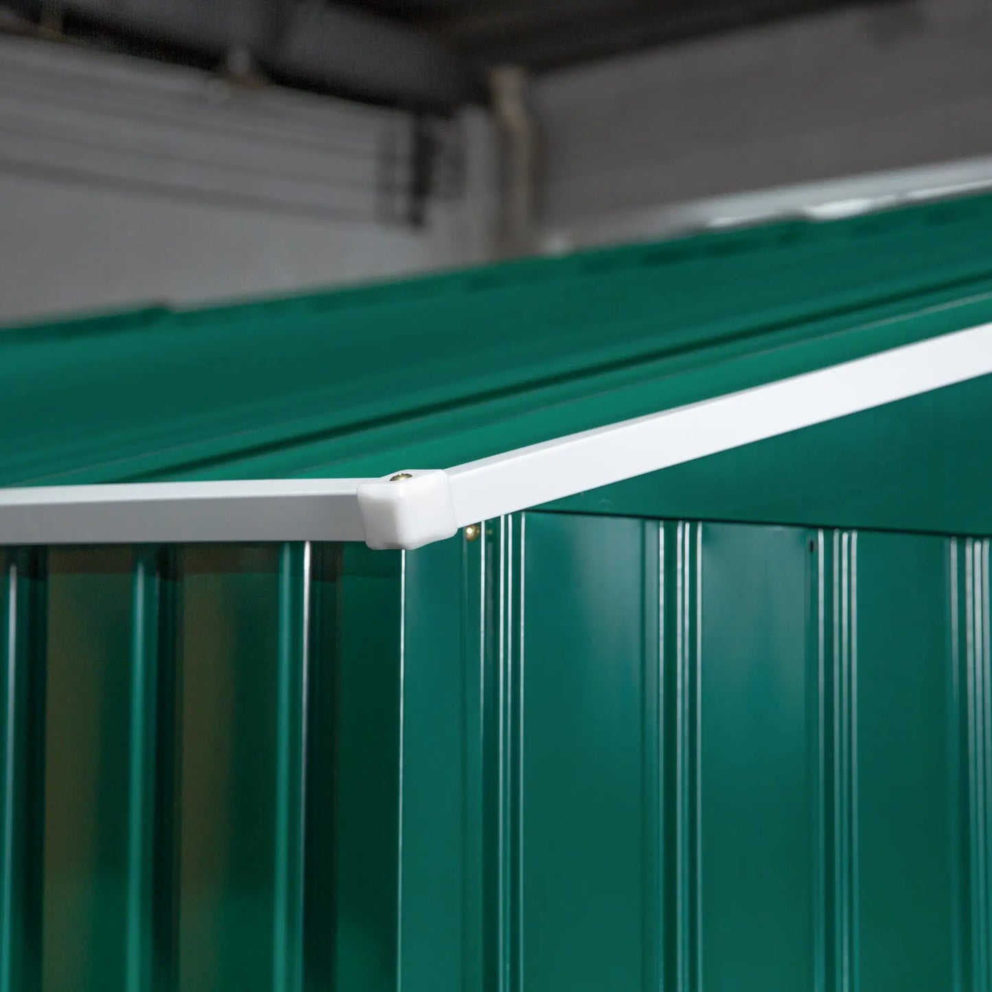 11' x 13' Garden Storage Shed, Double Sliding Door, 4 Ventilation Slots, Green Sheds at Gallery Canada