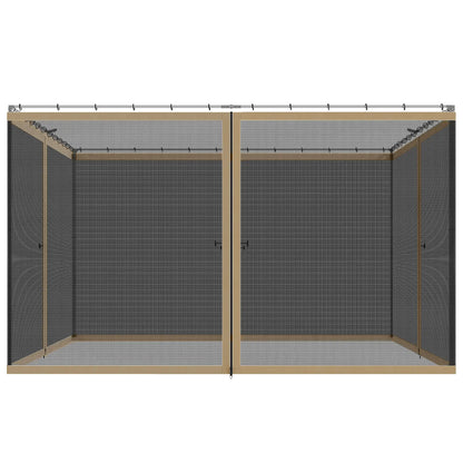 Gazebo Mosquito Netting, 12' x 12', Zipper Screen Walls, Black, Khaki Gazebo Sidewalls at Gallery Canada