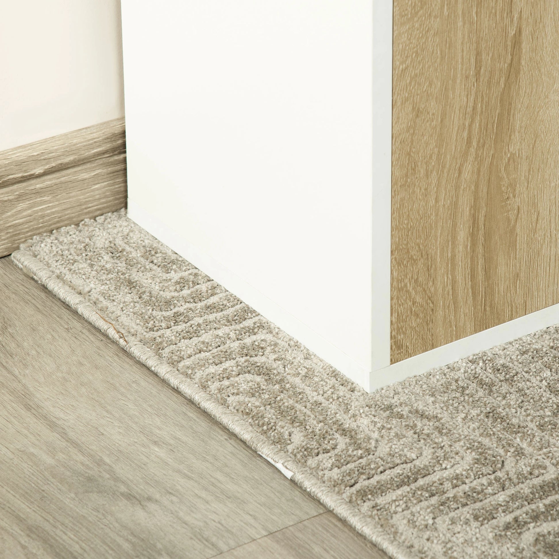 4-Tier Open Bookshelf with Doors, Home Office Storage Cabinet, Oak White Bookshelves at Gallery Canada