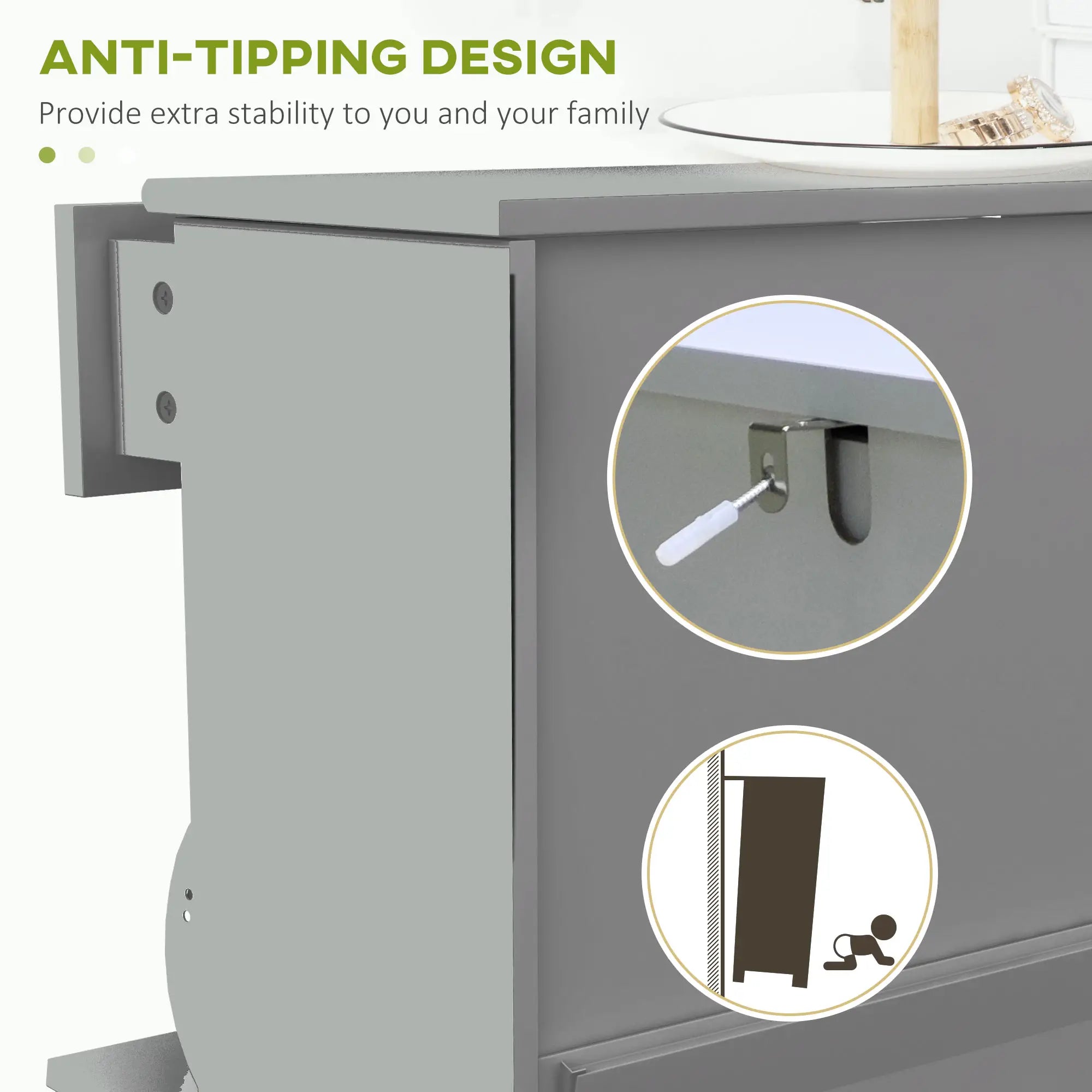 Slim Shoe Storage, 2 Flip Drawers, Adjustable Shelves, 8 Pair, Grey Shoe Storage Cabinets & Racks at Gallery Canada