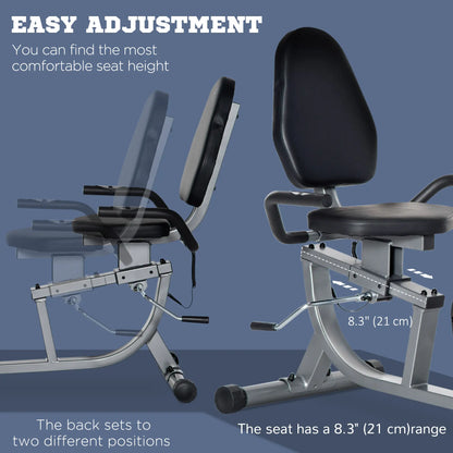 Exercise Bike, 8-Level Magnetic Resistance, LCD Display, Adjustable Seat Exercise & Stationary Bikes at Gallery Canada