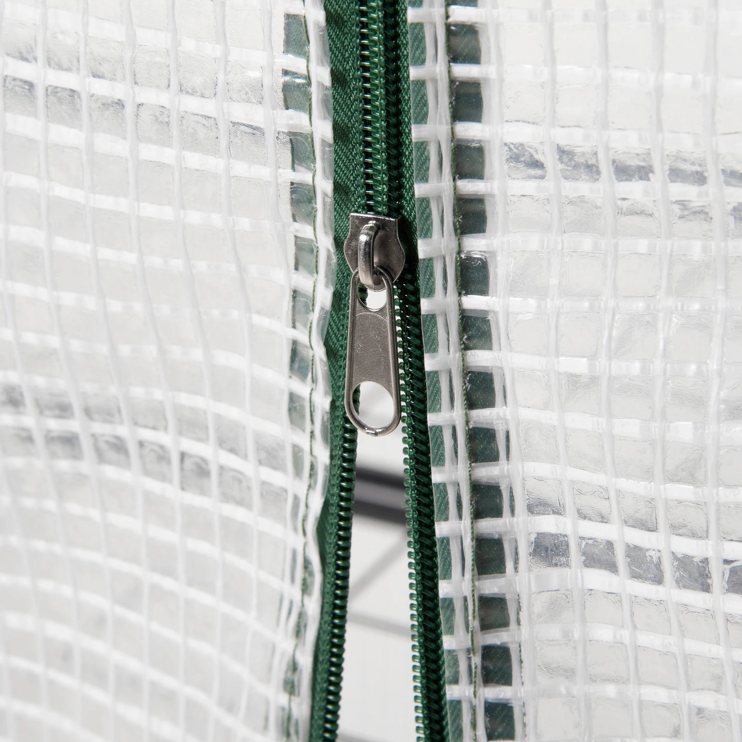 28" x 20" x 63" Portable Greenhouse, 4 Tier Shelves, Steel Frame, PE Cover, White Walk In Greenhouses at Gallery Canada
