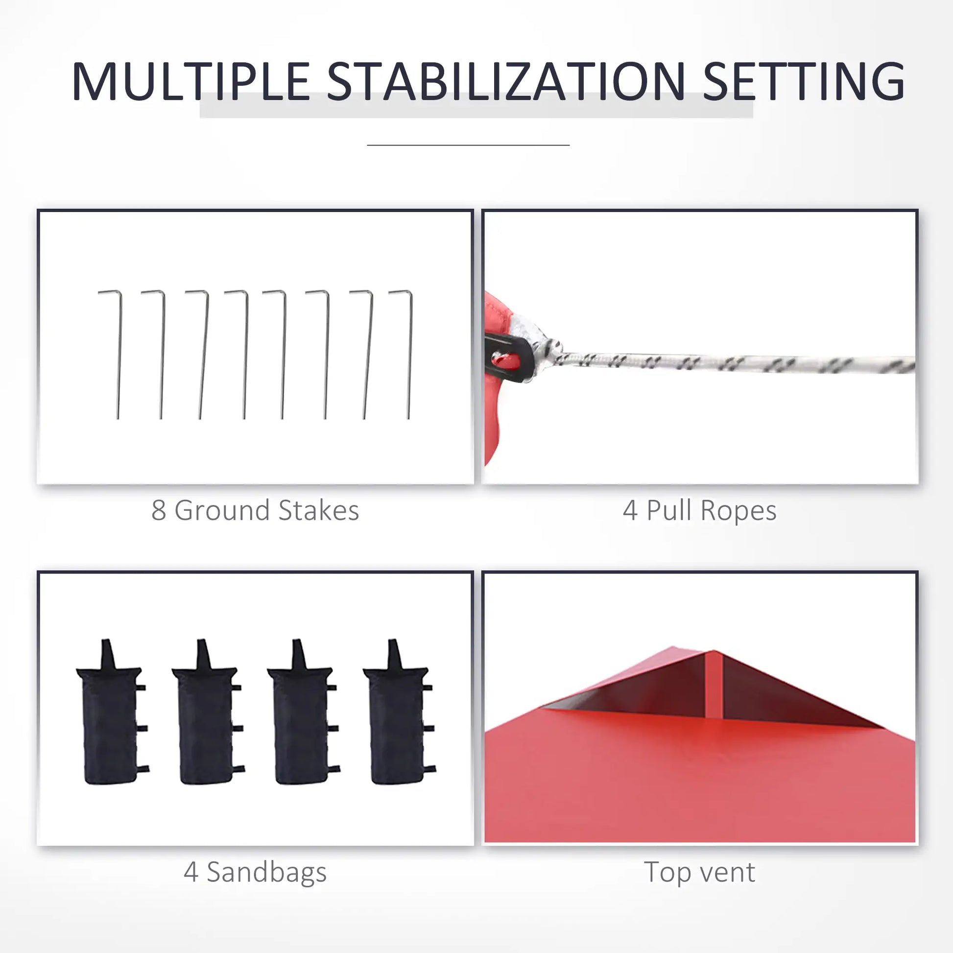 10' x 10' Pop Up Canopy Tent, Instant Sun Shelter, Red Pop Up Canopies at Gallery Canada