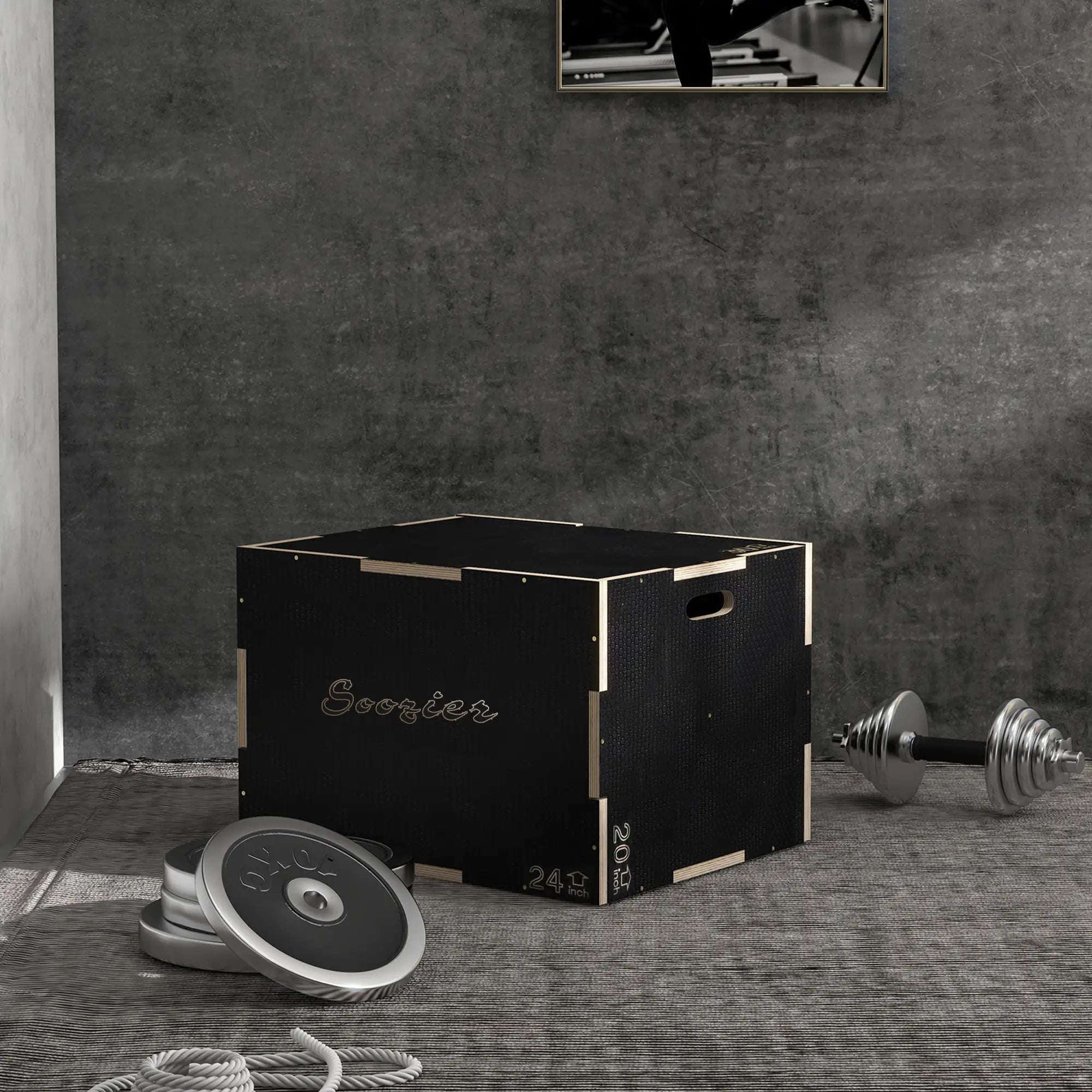 30/24/20 In Wooden Plyometric Jump Box, Home Gym Workout More-Strength Training Equipment at Gallery Canada