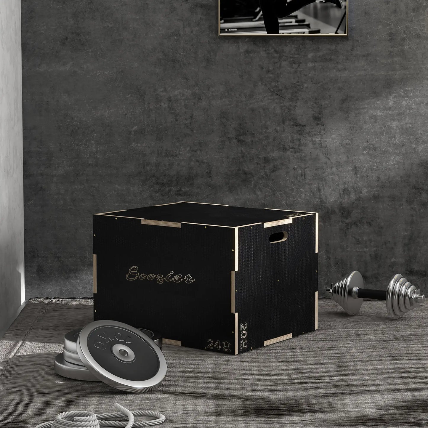 30/24/20 In Wooden Plyometric Jump Box, Home Gym Workout More-Strength Training Equipment at Gallery Canada