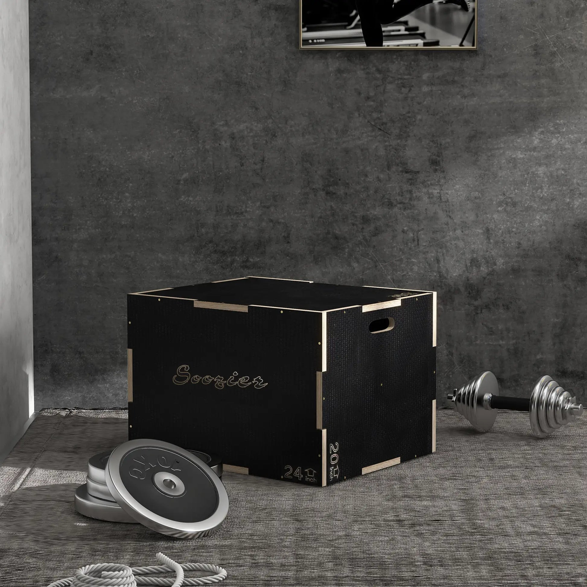 30/24/20 In Wooden Plyometric Jump Box, Home Gym Workout More-Strength Training Equipment at Gallery Canada