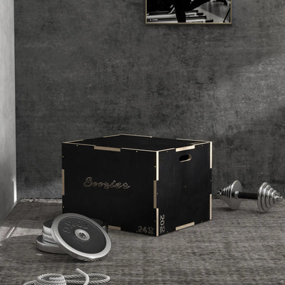30/24/20 In Wooden Plyometric Jump Box, Home Gym Workout More-Strength Training Equipment at Gallery Canada
