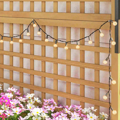 Wood Planter with Trellis, Raised Garden Bed, Privacy Screen, Yellow Wooden Planter Boxes at Gallery Canada