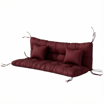 4-Piece Patio Chair Cushion Set, With Ties, Wine Red Patio Chair Cushions Wine Red at Gallery Canada