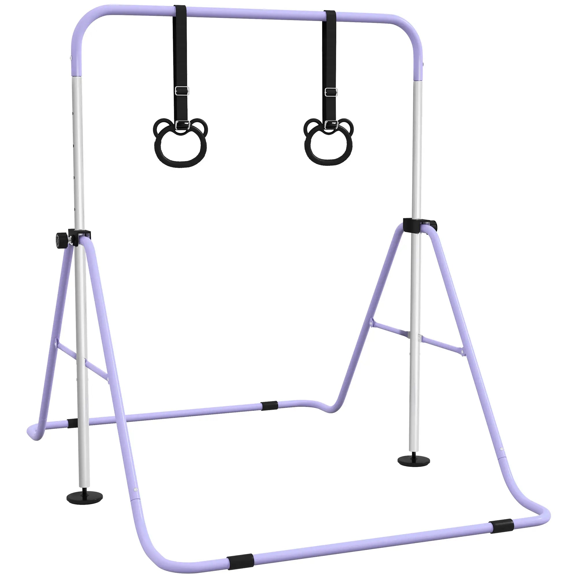 Kids Gymnastics Bar, Adjustable Height, Non-Slip Rings, Purple Kids Gym & Playmats Purple at Gallery Canada